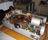 A prototype of the betatron.